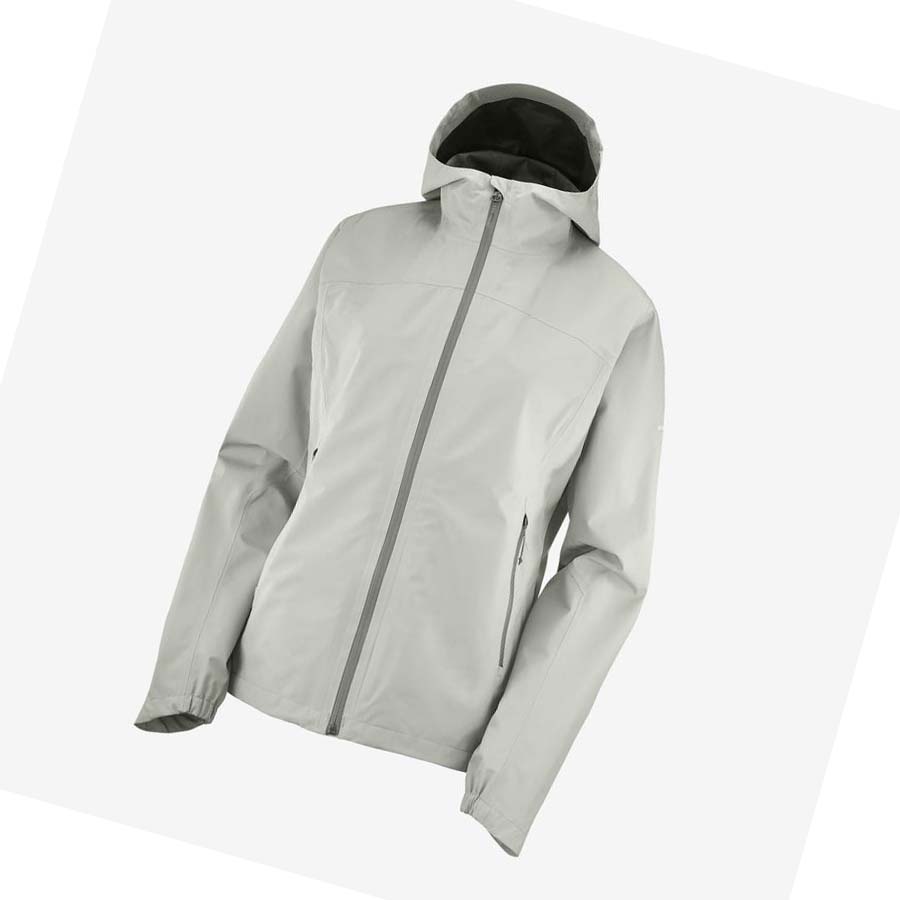 Chaquetas Salomon OUTLINE GORE-TEX WATERPROOF 2.5L Mujer Blancos | MX 2487HAP